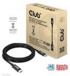 Club 3D Club3D Kabelis USB4 Gen3x2 Typ C 8K60Hz UHD maitinimo tiekimas 240W, (M/M), 300cm