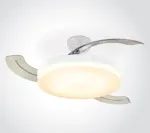 Lubinis &scaron;viestuvas 25W ventiliatorius su dimeriuojamu 32W LED &scaron;viestuvu, baltas, 3000/4000/5500K, 6300/W/V