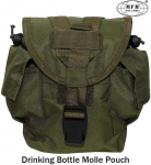 Max Fuchs Dėklas gertuvei Molle tipo, žalios spalvos (30621B)