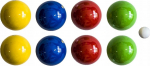 Lucio Londero Mediniai žaidimo kamuoliukai 8 vnt. - Boule, Boule, Petanque LONDERO 100 mm