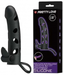 Pretty Love Male PRETTY LOVE &ndash; vibruojanti varpos rankovė su rutuliniu dirželiu