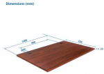 Ecost prekė po grąžinimo, Stalvir&scaron;is (LMDP) Up Up, tamsaus rie&scaron;uto 1200x750mm