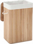 Songmics Bambukinė skalbinių dėžė 72L