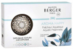 Maison Berger Paris Aroma Happy Chrome Set ( Vandens gaivumas ) - Dovanų komplektas automobilio difuzoriaus papildymas
