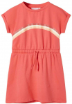 Vaiki&scaron;ka suknelė su sutraukiama juostele, koralinė, 140 dydžio