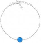 Brilio Silver Brilio Sidabrinis Sidabrinis apyrankė su sintetiniu opalu BRC124WB