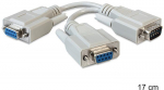 Delock Adapteris Seriell Sub-D9 Stecker > 2 x Buchse 17cm