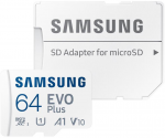 Atminties kortelė Samsung EVO PLUS microSDXC 64GB