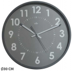 CEP Sieninis laikrodis, 9 &euro;, 0 vnt., tylus, &Oslash;30 cm, pilkas