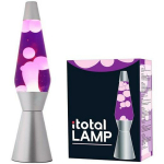 iTotal - Lava Lamp 36 cm - Sidabrinis Base, Violetinė Liquid and Baltas Wax (XL1766)