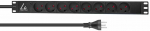 Lanview Lanview LVR-2MDK-LIC-DK8 rozdzielacz zasilania PDU 8 x gniazdo jungiama į tinklą 1U Juodas