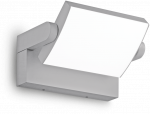 Sieninis &scaron;viestuvas Ideal Lux 20,5W LED sieninis fasado &scaron;viestuvas SWIPE, pilkas, 3000K, IP54, 326863