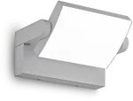 Sieninis &scaron;viestuvas Ideal Lux 20,5W LED sieninis fasado &scaron;viestuvas SWIPE, pilkas, 3000K, IP54, 326863