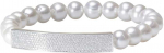 Sidabrinė perlų apyrankė su 300 spindinčių akmenukų