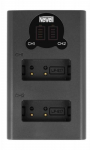 Dviejų kanalų įkroviklio rinkinys ir dvi LP-E17 įkraunamos baterijos Newell DL-USB-C, skirtos Canon