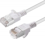 &bdquo;Microconnect V-FTP6A005W-SLIM&ldquo;, 0,5 m, Cat6a, U/FTP (STP), RJ-45, RJ-45, baltas