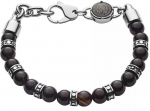 Diesel Vyri&scaron;ka karoliukų apyrankė su plieniniais ornamentais DX1163040