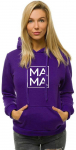 Moteri&scaron;kas violetinis džemperis MAMA