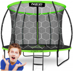 Nukido 10 pėdų / 312 cm profiliuotas sodo batutas su vidiniu tinklu &bdquo;Neo-Sport&ldquo;