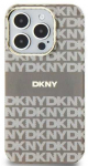 Apple iPhone 13 / 14 / 15 DKNY dėklas IML Mono & Stripe MagSafe (DKHMP15SHRHSEE) beige