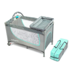 Baby Ono Maniežas su pilna įranga mėtinis / pilkas