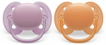 Philips AVENT SCF091/33 čiulptukas Ultra Soft 6-18m oranžinis/violetinis
