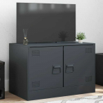 TV staliukas Televizoriaus spintelė, antracito spalvos, 67x39x44cm, plienas