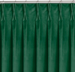 Homede Užuolaidos 200 &times; 270 cm, tamsiai žalia VELVET FLEX