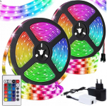 &bdquo;Hurt-net&ldquo; LED juostelė LED JUOSTOS VANDENIUI ATLIERIUS SMD 5050 RGB Pultas + Baltas 5M