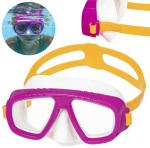 Bestway kaukė plaukimo ir nardymo su vamzdeliu akiniai Rožinis 22011