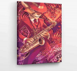 Tapyba pagal skaičius Muzikantas Katinas 40x50 cm