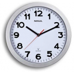 Maul MAUL Wanduhr Step baltas/sidabrinis Kunststoff 30cm inkl. Batterie