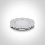 8W LED įleidžiama panelė, balta, 4000K, 10108FA/W/C