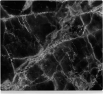 Stiklinė apsauginė plok&scaron;tė MARBLE Juodas viryklei &mdash; didelė, ZELLER