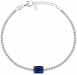 Brilio Silver Putojančio kubinio cirkonio sidabro apyrankė BRC141WB