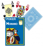 Modiano Poker 4 Jumbo Index kortos (&scaron;viesiai mėlynos)