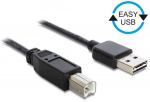 DeLOCK 83360 kabelis EASY USB A į USB B USB 2.0 tipo A ki&scaron;tukas į USB 2.0 tipo B ki&scaron;tukas 3 m juodas