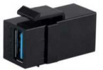Adapteris USB MicroConnect USB-A - USB-A Juodas (KEYSTONE-USBA)