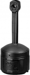 Justrite Lauko miesto peleninė ant stabilaus pagrindo, dangtelis. 15L sk. 42cm aukstis 98cm juodas
