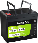 Green Cell &bdquo;Žalias Cell&ldquo; Žalias Cell LFPGC12V60AH UPS akumuliatorius ličio geležies fosfatas (LiFePO4) 12,8 V 60 Ah