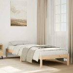 Lova Lovos rėmas be čiužinio, 100x210cm, pu&scaron;ies masyvas, itin ilgas