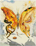 Omaart Salvador Dali 'Venus butterfly'