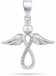 Brilio Silver Žavus sidabrinis pakabukas Angel PT112W