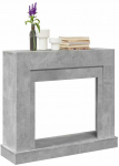 Židinio apvadas, betono pilkas, 100x30x87,5cm, apdirbta mediena