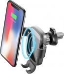 &bdquo;Cellular Line&ldquo; automobilinis i&scaron;maniojo telefono laikiklis su belaidžiu įkrovimu, universalus