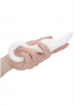 Chrystalino By Shots Shots Gripper Glass Wand with Ergonomic Ring Handle, Clear, Borosilicate