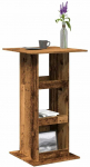 Baro stalas su lentyna, medienos, 60x60x102cm, apdirbta mediena