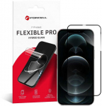 Hybrid glass to iPhone XS MAX / 11 PRO MAX Forcell Flexible 5D juodas