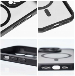 Dėklas Oem Case for iPhone 12 PRO MAX Full Matte Mag Cover compatible with MagSafe juodas