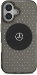 Mercedes PC/TPU Star Pattern MagSafe Apple iPhone 16 dėklas telefonui juodos spalvos
